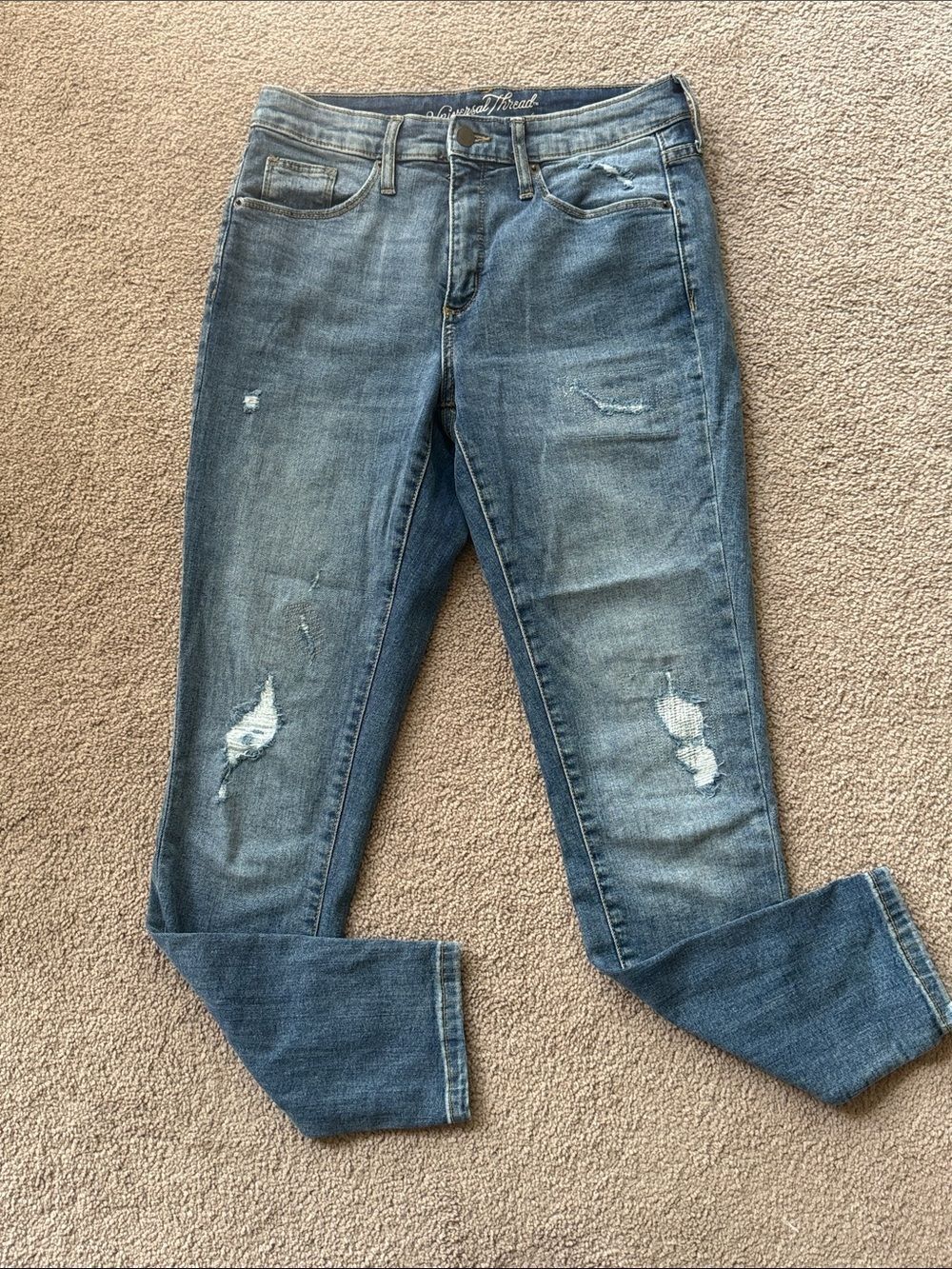 Universal Thread High Rise Skinny Distressed Jeans! - Picture 6 of 11